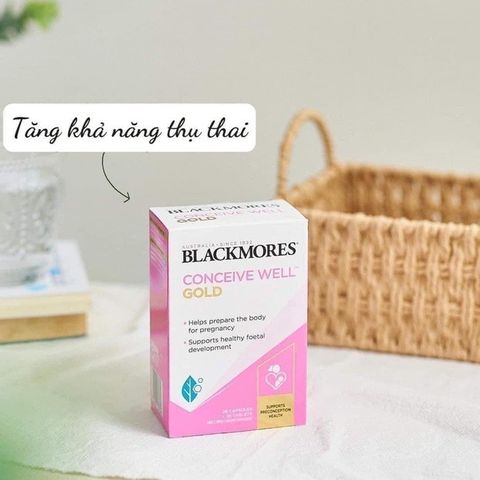 Viên Uống Hỗ Trợ Thụ Thai Blackmores Conceive Well Gold 56 Viên