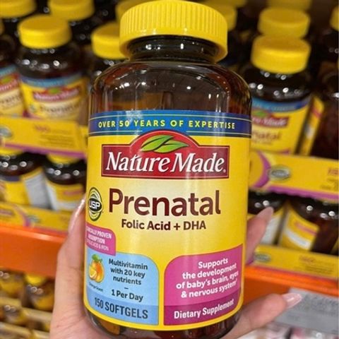 Vitamin Tổng Hợp Cho Mẹ Bầu Nature Made Prenatal 150 Viên - Bổ Sung Dinh Dưỡng Thiết Yếu Cho Mẹ và Bé Trong Thời Kỳ Mang Thai