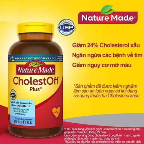 Viên Giảm Cholesterol Nature Made 210 Viên 395333