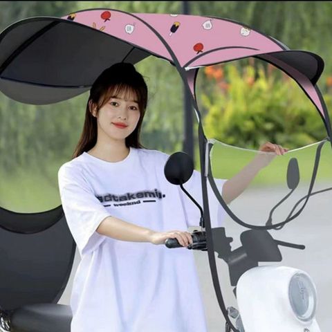 Mái Che Xe Máy LMD CAR - Bạt Chống Nắng, Chống Mưa, Dễ Dàng Lắp Đặt - Phụ Kiện An Toàn Cho Người Lái Xe Máy, Xe Điện