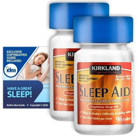 Viên Uống Giúp Ngủ Ngon Sleep_Aid Kirkland - Hỗ Trợ Giấc Ngủ Sâu, Giảm Căng Thẳng, Tinh Thần Sảng Khoái - Thực Phẩm Chức Năng Mỹ