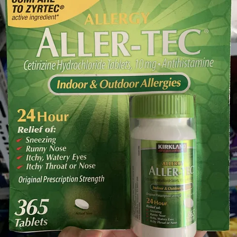 SET 365 Viên AllerTec Mỹ - Thực Phẩm Chức Năng Hỗ Trợ Giảm Dị Ứng và Tăng Cường Sức Khỏe Hệ Hô Hấp