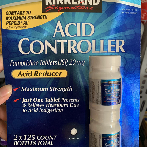 Hộp 125 Viên Acid_Controller KIRKLAND SIGNATURE - Thực Phẩm Chức Năng Hỗ Trợ Tiêu Hóa, Duy Trì Sức Khỏe Tối Ưu