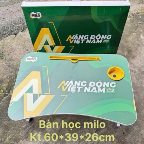 Bàn học Milo cho bé 60x39x26 cm - Thiết kế thông minh, gỗ tự nhiên, không gian học tập thú vị và sáng tạo cho trẻ em.