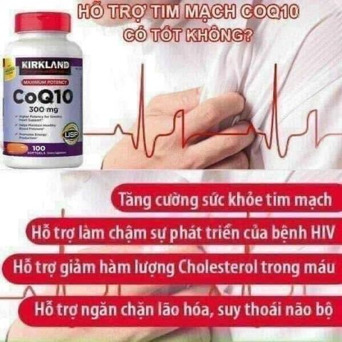(Sales) Viên uống Kirkland CoQ10 300mg 100 viên - Hỗ trợ sức khỏe tim mạch và tăng cường năng lượng tự nhiên Chính hãng