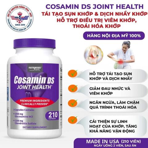 Viên uốnng Cosamin DS Khớp 210 viên – hỗ trợ khớp