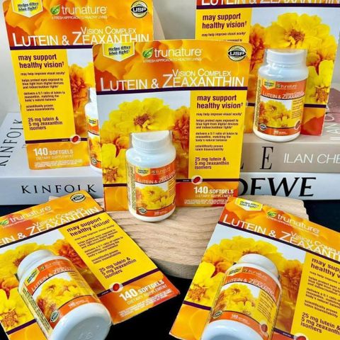 Viên uống bổ mắt Trunature Vision Complex Lutein Zeaxanthin 140 viên - Bảo vệ sức khỏe thị lực, chống mỏi mắt hiệu quả