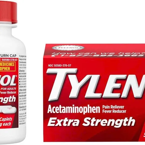 Viên uống giảm đau Tylenol Extra Strength Acetaminophen 500mg - Giảm đau hiệu quả, hộp 225 viên sản xuất tại Mỹ