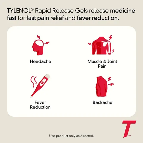 Viên uống giảm đau TYLENOL Acetaminophen Extra Strength 500mg Gel, 290 viên - Giảm đau nhanh chóng và hiệu quả cho người trưởng thành