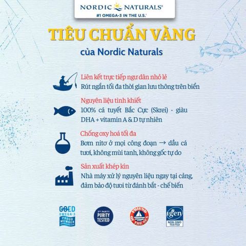 Nordic Naturals DHA cho trẻ em 530mg 119ml - Vitamin hỗ trợ phát triển não bộ và hệ thần kinh, dễ uống từ cá tự nhiên