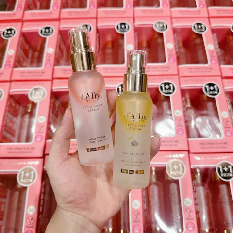 Sét Serum Dạng Xịt Khoáng d'Alba 2 Chai 100ml – Căng Bóng, Dưỡng Ẩm Sâu, Làm Mịn Da