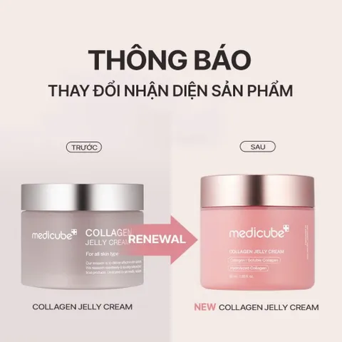 Kem Dưỡng Medicube Collagen Jelly Cream 110ml – Kết Cấu Thạch, Căng Bóng Da, Ngăn Ngừa Lão Hóa
