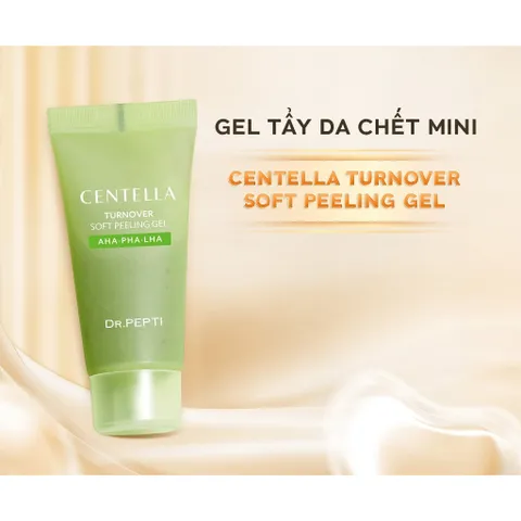 Tẩy Da Chết Dr.Pepti Centella Turnover Soft Peeling 100ml -  Chiết Xuất Rau Má, Làm Sạch Sâu, Dịu Da