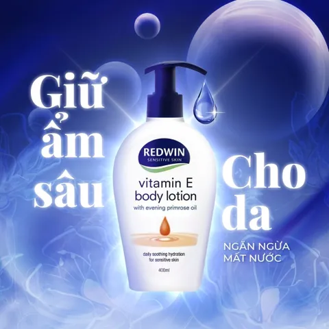 Sữa Dưỡng Thể Redwin Body Lotion 400ml – Dưỡng Ẩm Sâu, Bổ Sung Vitamin E, Mềm Da, Chính Hãng Úc