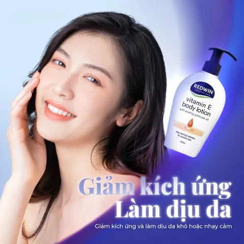 Sữa Dưỡng Thể Redwin Body Lotion 400ml – Dưỡng Ẩm Sâu, Bổ Sung Vitamin E, Mềm Da, Chính Hãng Úc