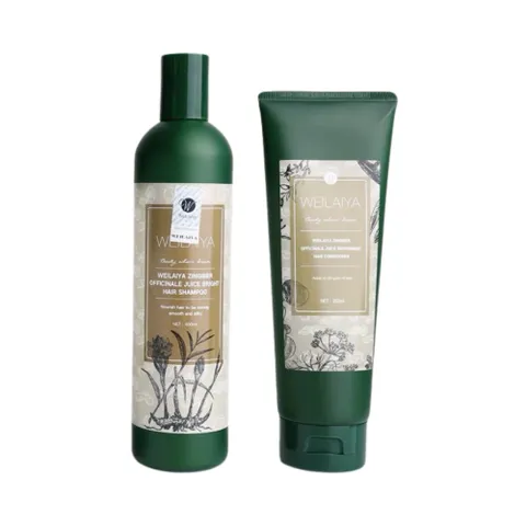 Cặp Dầu Gội Xả Weilaiya Gừng Hà Thủ Ô Thiên Nhiên Dưỡng Đen 400ml - Phục Hồi Hư Tổn, Ngăn Rụng Tóc 403744