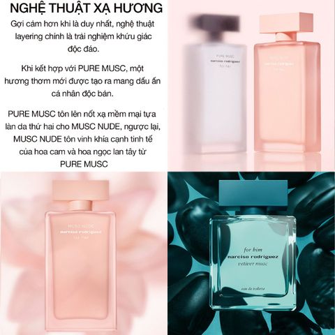 Nước Hoa Nữ Narciso Rodriguez Musc Nude EDP 100ml - Hương Xạ Hương Hoa Cỏ Quyến Rũ, Lưu Hương Lâu, Phong Cách Cổ Điển Hiện Đại
