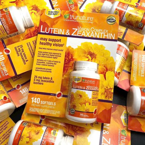 Viên uống bổ mắt Trunature Vision Complex Lutein Zeaxanthin 140 viên - Bảo vệ sức khỏe thị lực, chống mỏi mắt hiệu quả