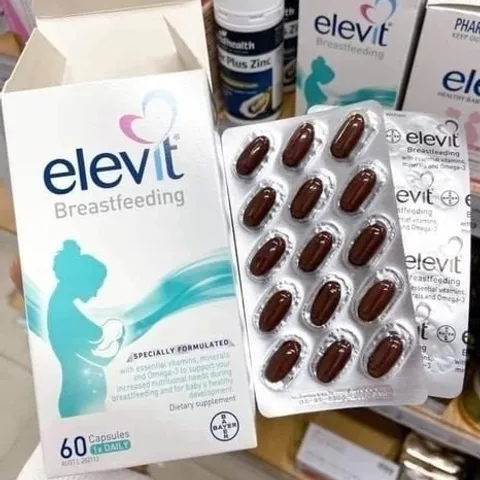 Vitamin bà bầu Elevit Vitamin Tổng Hợp Cho Mẹ Sau Sinh 60 Viên