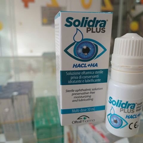 Nước Mắt Solidra Plus 10ml - Duy Trì Độ Ẩm và Nhớt Mắt, Bảo Vệ Mắt Hiệu Quả từ Oftalpharma Ý, Giảm Mỏi Mắt và Khô Mắt