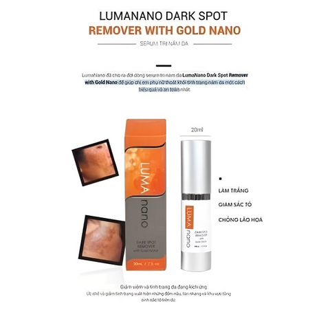 Kem loại bỏ nám Luma Nano Dark Spot Remover 20ml - Giúp làm mờ tàn nhang và đốm nâu, da sáng mịn tự nhiên