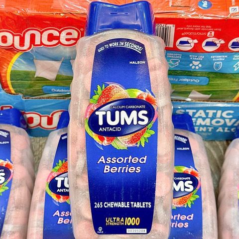 Viên nhai Tums Antacid Assorted Berries 265 viên – giảm ợ nóng