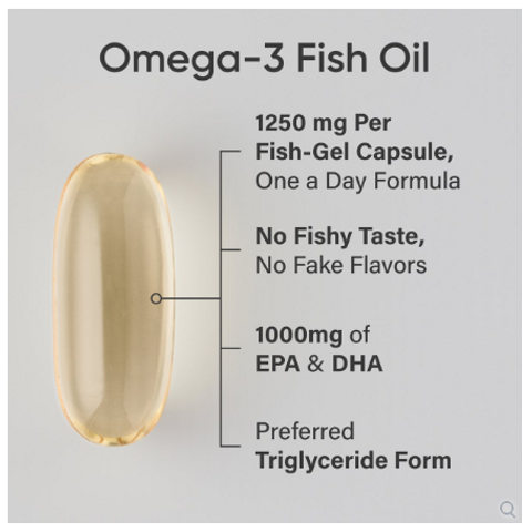 Viên uống dầu cá Sports Research Triple Strength Omega-3 Fish Oil 150 viên - Hàng Mỹ.