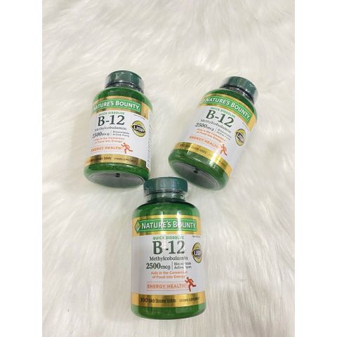 Viên uống B12 Quick Dissolve Nature’s Bounty 300 viên, bổ máu, tăng năng lượng