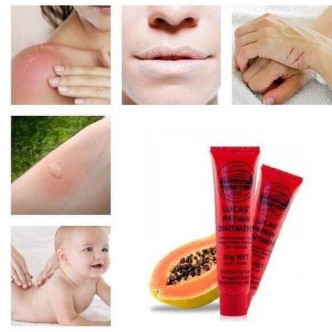 Kem Dưỡng Môi Đa Năng Lucas Papaw 25g - Dưỡng Ẩm Mềm Mại, Chống Khô Và Nứt Nẻ, Sản Phẩm Từ Úc Chất Lượng Cao