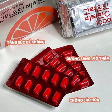 Viên uống Vitamin C 1000mg, tăng đề kháng