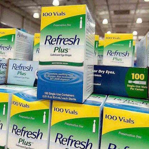 Dung dịch nhỏ mắt Refresh Plus 100 ống, làm dịu mắt