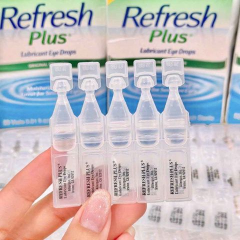 Dung dịch nhỏ mắt Refresh Plus 100 ống, làm dịu mắt