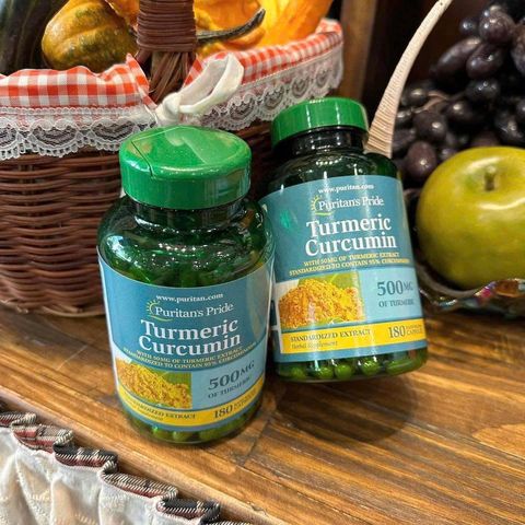 Viên uống tinh nghệ vàng Turmeric Curcumin Puritan’s Pride 180 viên, chống viêm, bảo vệ gan
