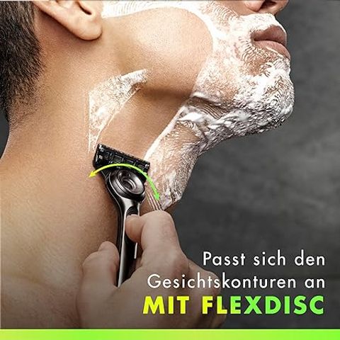 Dao Cạo Wet Gillette Labs Nam - Công Nghệ Làm Sạch Tích Hợp, Thiết Kế Linh Hoạt, Bao Gồm 5 Lưỡi Dao và Đế Cắm
