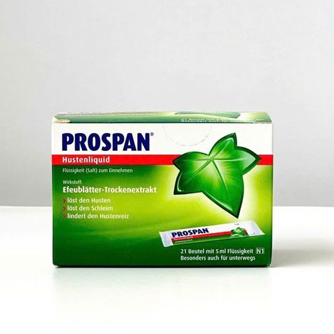 Siro ho siro Prospan dạng gói 21 gói, giảm ho, long đờm