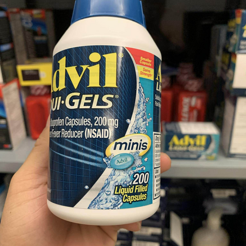 Viên giảm đau hạ sốt Advil Liqui-Gels Minis 200mg - Hỗ trợ giảm đau và hạ sốt nhanh chóng, dễ sử dụng cho người lớn và trẻ em từ 12 tuổi trở lên