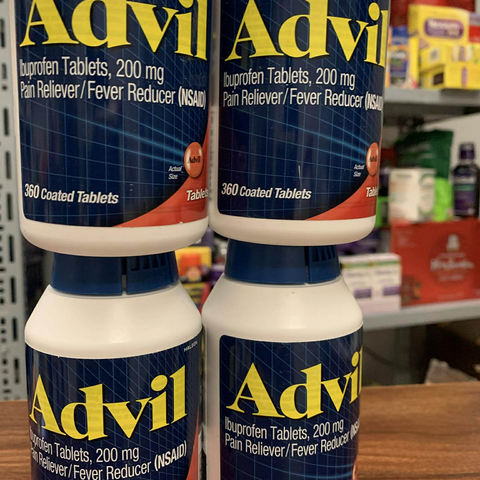 Viên giảm đau hạ sốt Advil 200mg - Hỗ trợ giảm đau, hạ sốt nhanh chóng cho người lớn và trẻ từ 12 tuổi trở lên - Hộp 360 viên