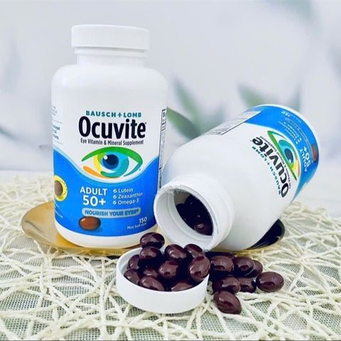 Viên uống bổ mắt Ocuvite Eye Vitamin cho người lớn 50+ - Tăng cường thị lực, bảo vệ mắt khỏi tác động từ thiết bị điện tử.