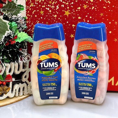 Viên ngậm Tums vị cam 200 viên - Giải pháp giảm đau dạ dày hiệu quả và nhanh chóng, hương vị thơm ngon dễ chịu