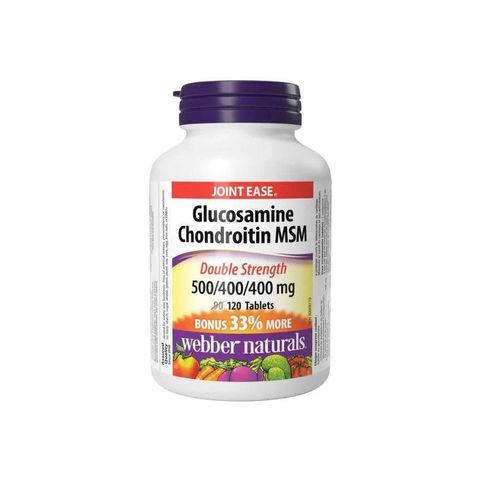 Viên Uống Hỗ Trợ Xương Khớp Webber Naturals Glucosamine MSM 120 Viên - Giúp Giảm Đau, Tăng Độ Linh Hoạt Cho Khớp