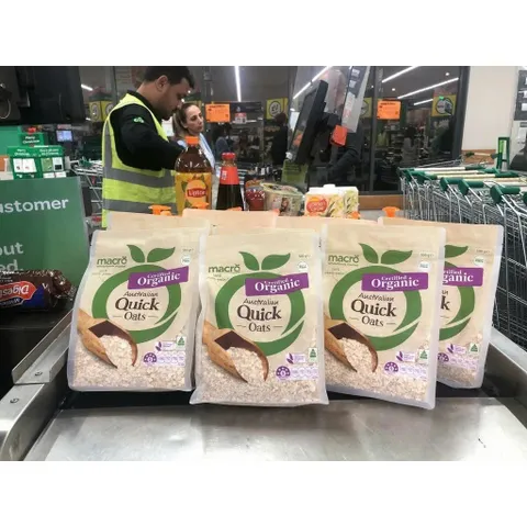Yến Mạch Hữu Cơ Úc 500g Macro - Thực Phẩm Eat Clean Tiện Lợi, Bữa Sáng Năng Lượng Cao, Hỗ Trợ Sức Khỏe
