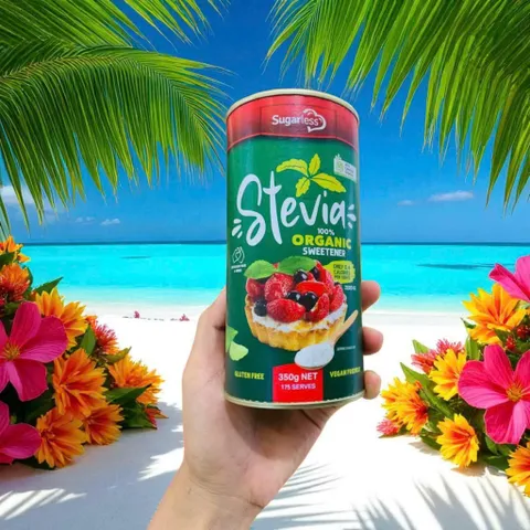 Đường Cỏ Ngọt Hữu Cơ Stevia Úc 350g - Thay Thế Đường Không Calo, An Toàn Cho Người Tiểu Đường và Chế Độ Ăn Kiêng Keto