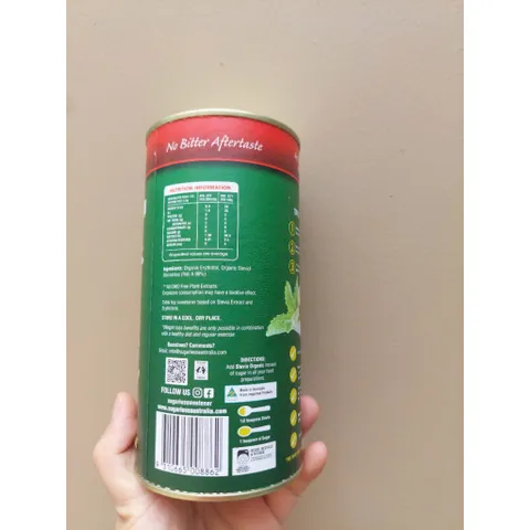 Đường Cỏ Ngọt Hữu Cơ Stevia Úc 350g - Thay Thế Đường Không Calo, An Toàn Cho Người Tiểu Đường và Chế Độ Ăn Kiêng Keto