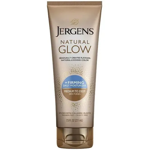 Kem Dưỡng Jergens Natural Glow 221ml - Dưỡng Da Mịn Màng, Đều Màu, Sáng Rạng Rỡ, Phù Hợp Da Sáng Trung Bình và Nâu