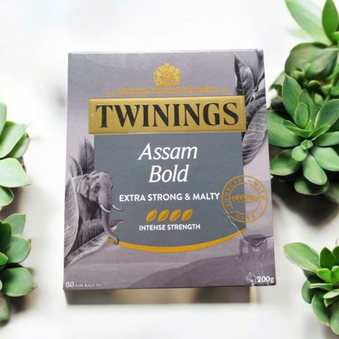 Trà Đen Anh Quốc Twinings Assam Bold - Hộp 80 Gói Trà Túi Lọc Đậm Đà, Sảng Khoái Cho Ngày Mới Tươi Tắn