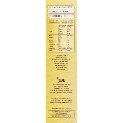 Cà Phê Moccona Cappuccino Hộp 10 Gói - Cà Phê Phương Tây Tiện Lợi Mỗi Sáng, Hòa Tan Nhanh, Hương Vị Thơm Ngon