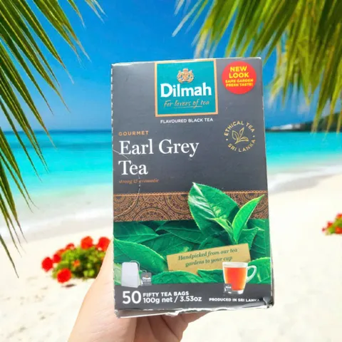 Hộp trà Dilmah Earl Grey 50 túi lọc thích hợp biếu tặng