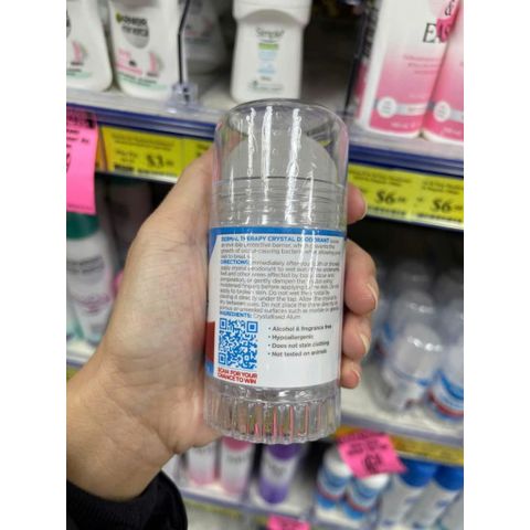 Dermal Therapy Crystal Stick giúp khô thoáng vùng da 120g