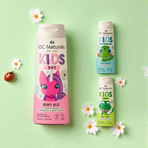 Sữa tắm xả gội Organic Care Kids 400ml - Dòng sản phẩm 3 trong 1 an toàn cho bé, dưỡng ẩm và làm sạch nhẹ nhàng