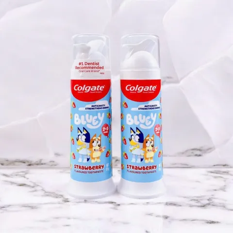 Kem Đánh Răng Colgate Kids Bluey 85g - Sạch Răng Miệng Nhẹ Nhàng, Hương Trái Cây Dễ Chịu, Dành Cho Bé Từ 2 Tuổi Trở Lên
